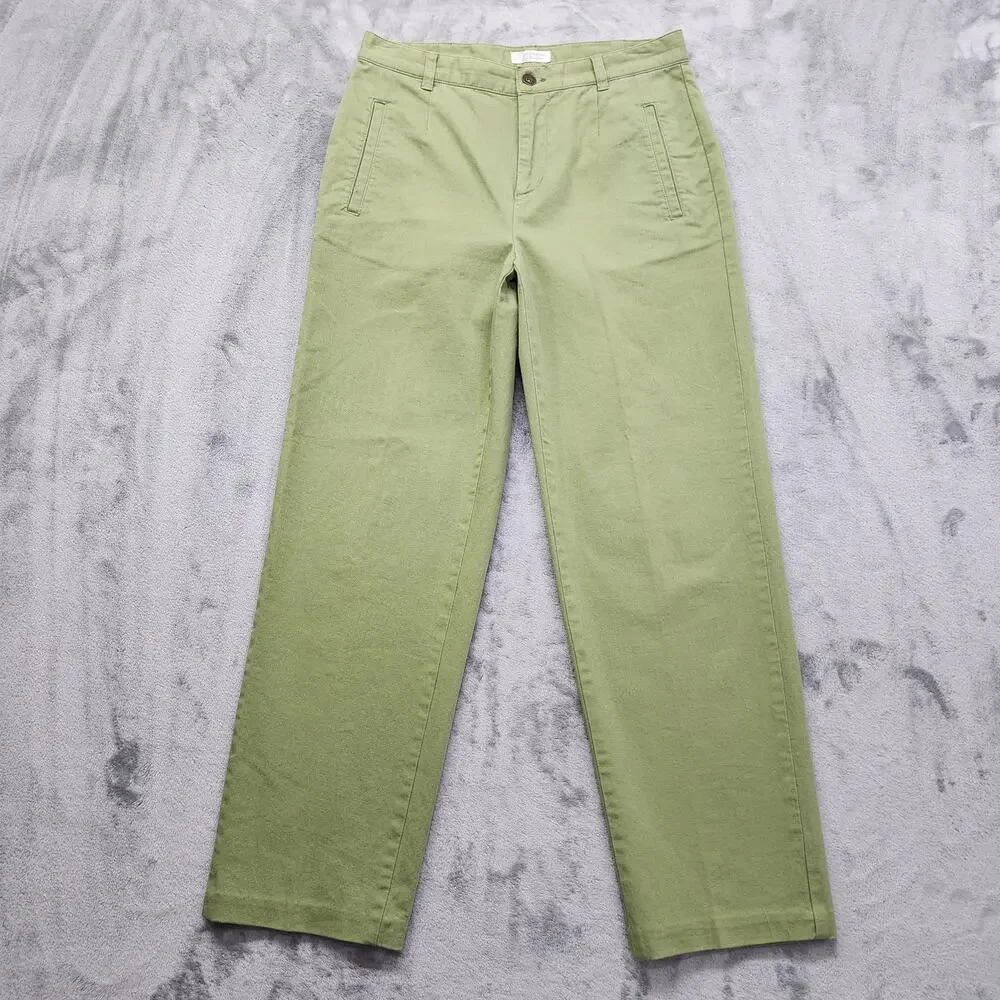 Vintage Christopher & Banks High‎ Rise Tapered Jeans Size 6 Green Stretch Denim